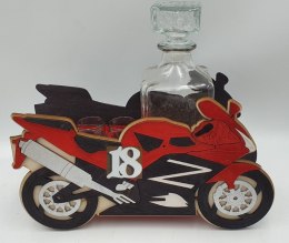 Karafka + 6 kieliszków ŚCIGACZ 18 urodziny