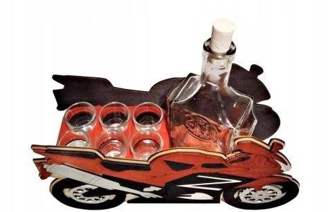 Karafka + 6 kieliszków ŚCIGACZ 18 urodziny