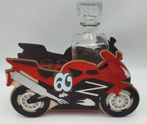 Karafka + 6 kieliszków ŚCIGACZ 60 urodziny