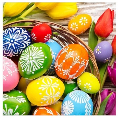 Serwetki 33x33cm wielkanocne 20szt. | 18-30