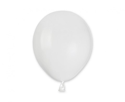 Balony pastel 5" białe 01 100szt.