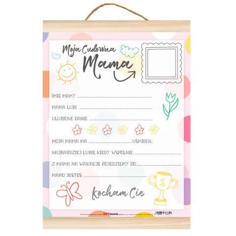 Dyplom "Moja Cudowna Mama"