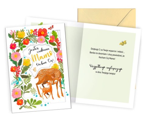 Kartka prezentowa "Jesteś Cudowna Mamo"