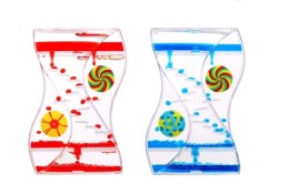 Lawa z kolorowymi płynami klepsydra spinner 14cm