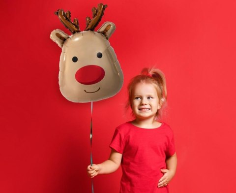 Balon foliowy Renifer 41x61cm | BF-HREN