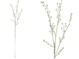 Gałązka dekoracyjna z perełkami ZŁOTA 60cm | GBR-18036