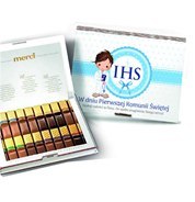 Pudełko na merci 22 x 2 x 17cm KOMUNIA NIEBIESKIE