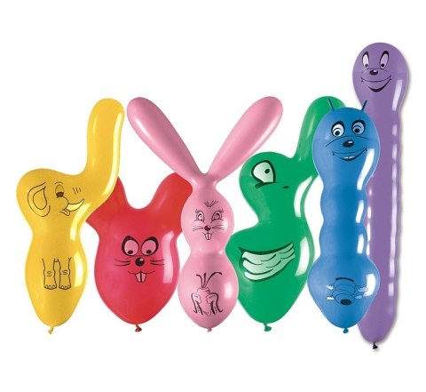 Balony pastelowe KSZTAŁTY 25 szt.