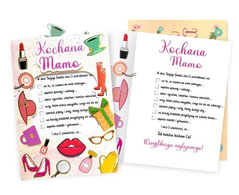 Kartka prezentowa "Kochana Mamo"