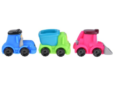 Zestaw miękkie autka budowlane 3szt. 18M+ | ZA4737B