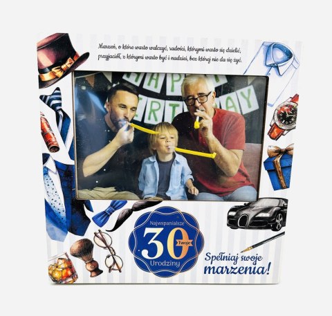 Ramka na zdjęcia kolor 10X15 PAN GADŻET na 30-te urodziny 3310-PNG30