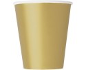 Kubeczki papierowe złote 270 ml. 8 szt.