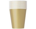 Kubeczki papierowe złote 270 ml. 8 szt.