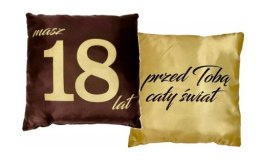 Poduszka urodzinowa Masz 18 lat - S172