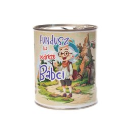 Skarbonka metalowa urodzinowa z napisem 