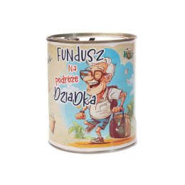 Skarbonka metalowa urodzinowa z napisem 