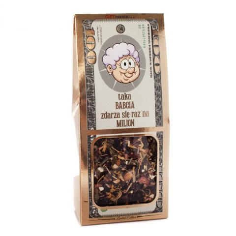Wyjątkowa herbatka kwiatowa w złotym opakowaniu dla Babci Dolar