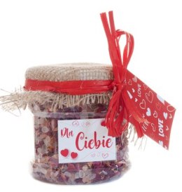 Himalajska sól do kąpieli z płatkami róż 