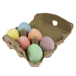 Kolorowa kreda w kształcie jajek w wytłoczce 6szt. | WN3568