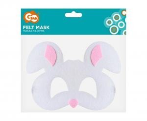 Maska filcowa Królik 18.5 x 13 cm