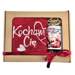 Zestaw ręcznik + kubek JEDNO TYLKO JEST W ŻYCIU SZCZĘŚCIE.....3328-WAL3