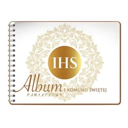 Album na zdjęcia Pamiątka I KOMUNII Świętej - Złoty IHS 3343-KOM5