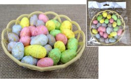 Jajka styropianowe pozłacane w koszyku 30szt. EAD-2111