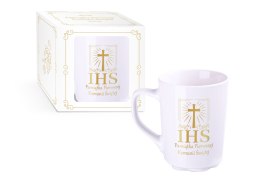 Kubek ceramiczny w kartoniku KOMUNIA IHS B4