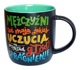 Kubek tablicowy Mężczyźni też mają uczucia TB-004