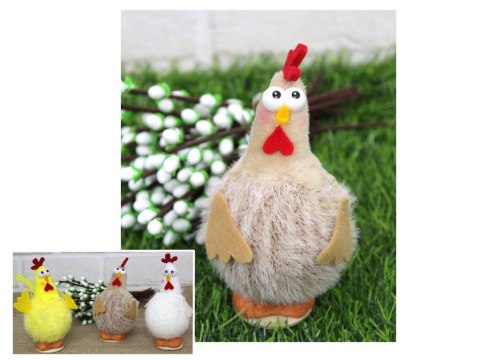 Kura wielkanocna materiałowa 15 x 8 cm mix kolor BAR-22101