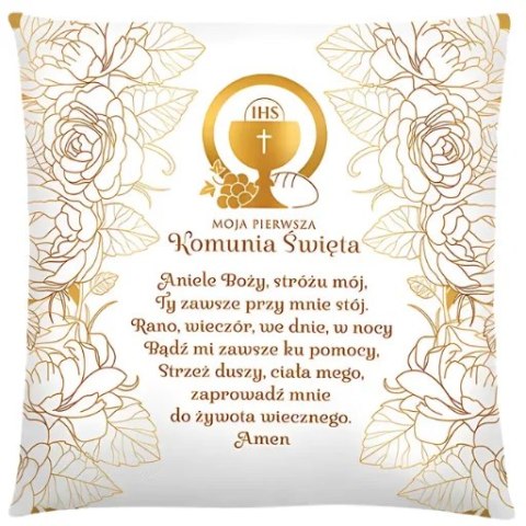 Poduszka Pamiątka I KOMUNII Świętej - Kielich 3335-KOM6