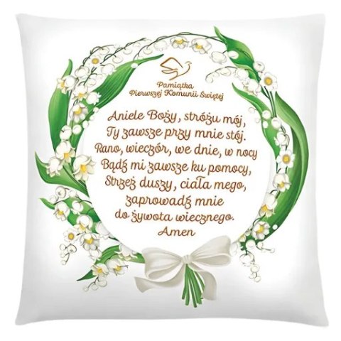 Poduszka Pamiątka I KOMUNII Świętej - Konwalia 3335-KOM1