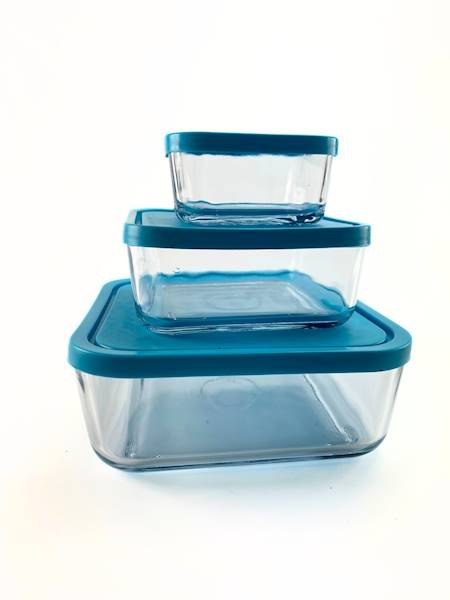 Pojemniki szklane 3 szt.