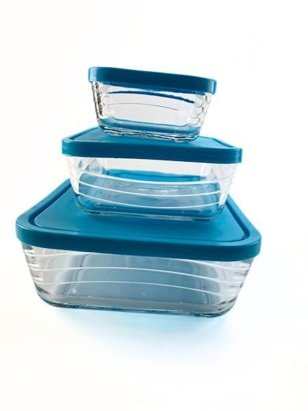 Pojemniki szklane 3 szt.