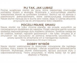 Rurki (słomki) wielokrotnego użytku różne kolory 9 x 240mm / 250 szt. RW-9K25