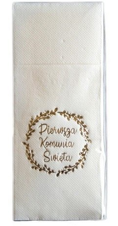 Serwetka 20szt Komunia 32 x 38cm Kie-KWianek