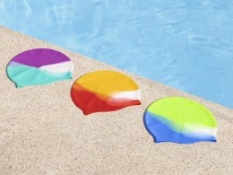 Silikonowy czepek kąpielowy basenowy dla dzieci kolorowy 3+ BESTWAY BE26049