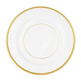 Talerzyk papierowy Elegant Gold 8cali 6szt. 155196
