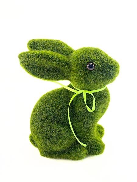 Zając flokowany wys. 15 cm