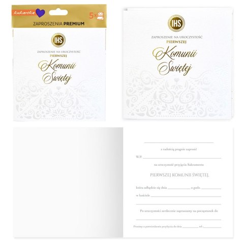 Zaproszenie 5szt. PMZ-133 Komunia PMZ-133