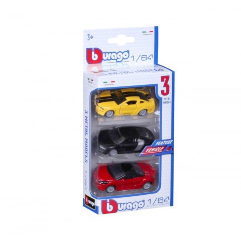 Auta 3szt 18-59030 BURAGO 1:64