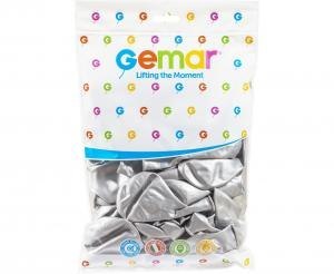 Balony shiny 13 cali - srebrne / 50 szt.