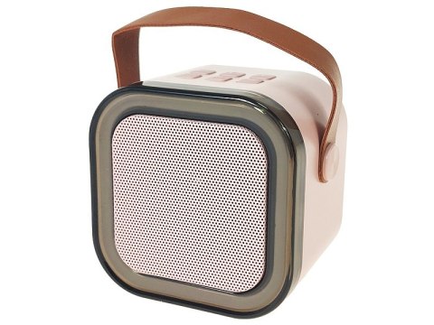 Karaoke, zestaw 2 mikrofonów z głośnikiem bluetooth 8,5 x 8,5 x 7cm z kablem USB