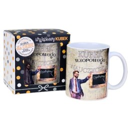 Kubek w opakowaniu - Wzorowy Nauczyciel - idealny prezent | 3309-N5