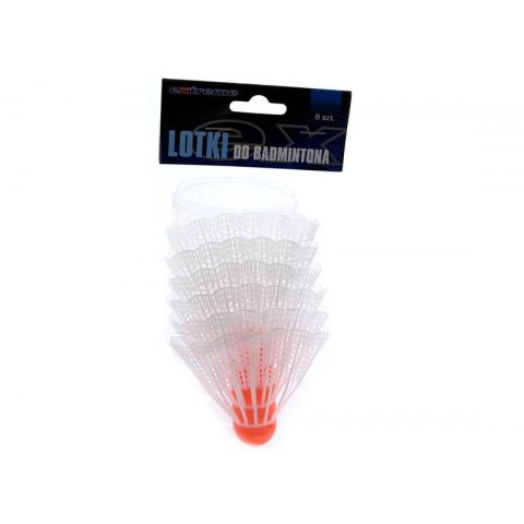 Lotki do badmintona 6szt. plastikowe w worku