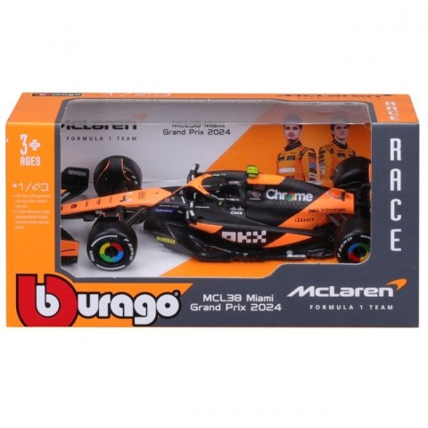 Auto metalowe MCLAREN F1 MCL38 (MIAMI GP) (2024) #4 LANDO NORRIS 1:43 18-38214_4