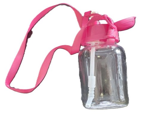 Bidon butelka 330ML ze słomką i paskiem