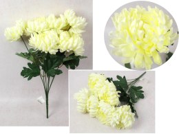 Bukiet CHRYZANTEMA wys. 55 cm, 7 łodyg (7 kwiatów 14x5 cm) BIAŁA MH-002D