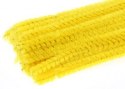 Druciki pluszowe 40szt. 30cm ŻÓŁTE | DPK-05