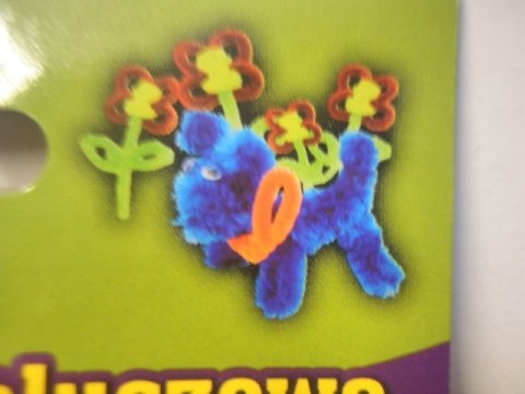 Druciki pluszowe metalizowane ZIELONE 40szt. | DPK-04